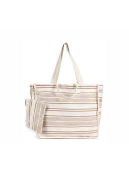 Astrid - Women Beige Handbag With Zipper Closure And Attached Coin Pouch