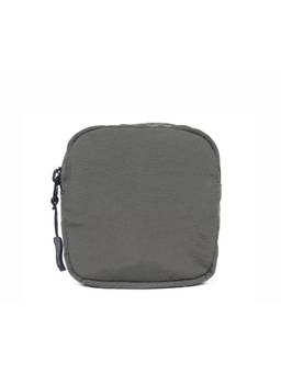 Astrid - Square Coin Pouch With Loop And Zipper Closure Black