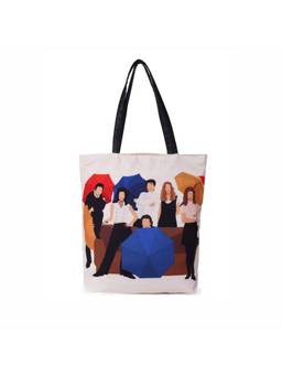 Astrid - Printed Tote Bag With Zipper Closure For Girls And Women