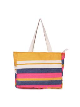Astrid - Tote Bag For Women With Zipper Closure Yellow