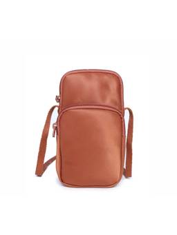 Astrid - Mobile Sling Bag With Front Pocket Brown