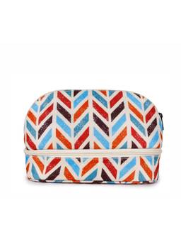 Astrid - Dual Compartment Makeup Pouch For Girls And Women Red