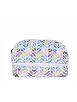 Astrid - Dual Compartment Makeup Pouch For Girls And Women Multi-Color
