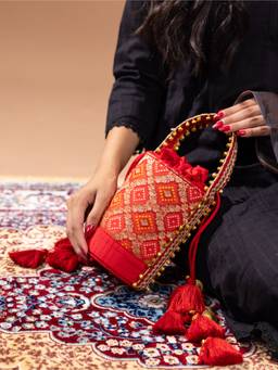 Suave Bags - Rajsi Bucket Bag Red