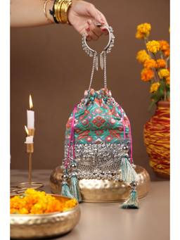 Suave Bags - Patola Bliss 2.0 Teal Blue Bag