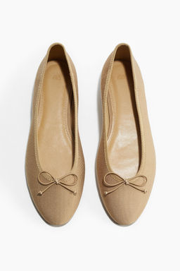H&M - Women Beige Ballet Pumps