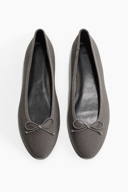 H&M - Women Grey Ballet Pumps