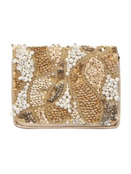 Fuchsia by Aashka Mehta - Golden Lights Clucth