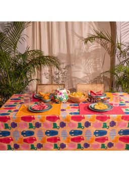 House of Ekam - Medley Of Pots Table Cloth (6 Seater)