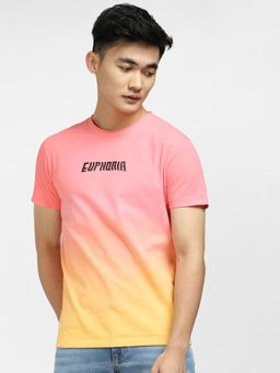 Jack & Jones - Pink Ombre Crew Neck T-shirt
