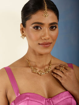 Melrosia - Bahar Maang Tikka - Gold