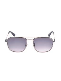 Police - Grey Alloy Metal Full Rim Square Shape Sunglass Size 57 For Men