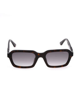 Police - Grey Acetate Full Rim Rectangular Shape Sunglass Size 53 For Unisex