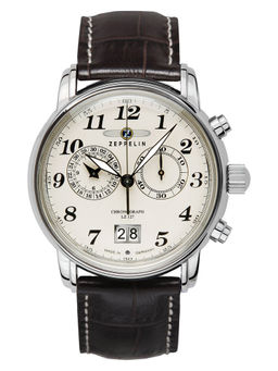Zeppelin - LZ127 Graf Chronograph Date Analog Cream Dial Mens Watch-76845