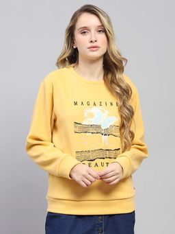 Monte Carlo - Yellow Printed Sweatshirt