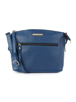 Lapis O Lupo - Blue Solid-Plain Sling and Cross bags