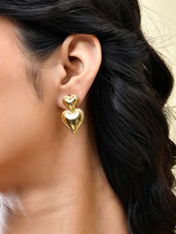 Voylla - Trendy Heart Pops Drop Earrings