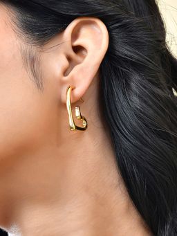 Voylla - Trendy Darling Hearts Drop Earrings