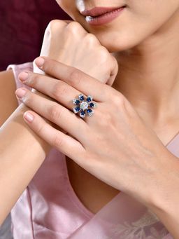 Voylla - Blue Royal Romance Hazel Ring