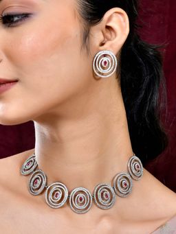 Voylla - Royal Romance Ariel Chokar Necklace and Earrings