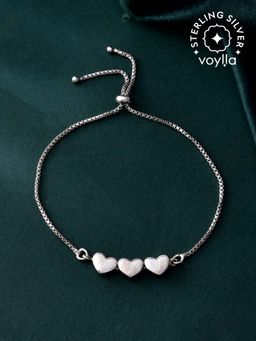 Voylla - Valentine'S Day Hearts Of Eternity Dual Tone Bracelet