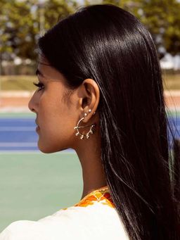 Rhea - Gold Astraea Shell Tassel Earrings