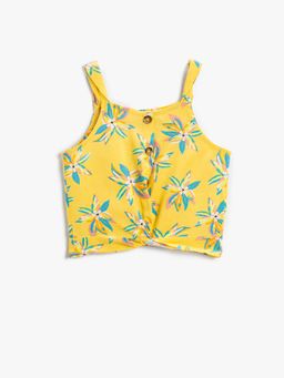 Koton - Girls Yellow Printed Top