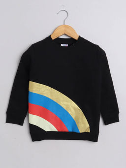 Bumzee - Black Girls Cotton Sweatshirt