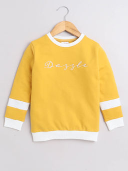 Bumzee - Mustard Girls Cotton Sweatshirt