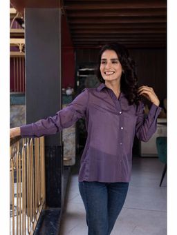 Attic Salt - Metallic Shirt Purple