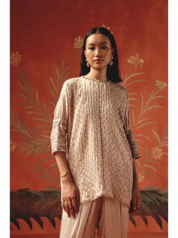 Twenty Nine - Pink Top With Mirrorwork And Beadwork