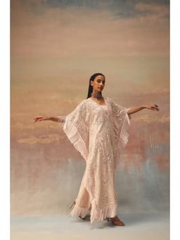 Twenty Nine - Pink Kaftan With Long Resham Tassless