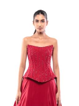 MODO CALDO - Red Devotion Corset Top