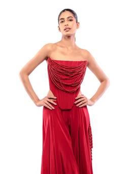 MODO CALDO - Red Divine Corset Top