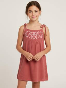 Scoup - Embroidered Strappy Dress