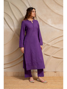 LABEL MAE - Purple Straight
                  Co-Ord Set - 1