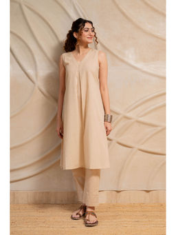 LABEL MAE - Beige Sleeveless Co-Ord Set