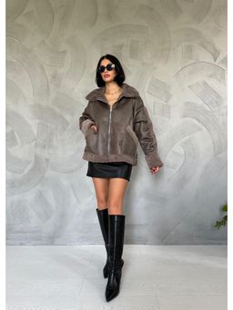 GAIIA - Leather Full Sleeves Leather Jacket