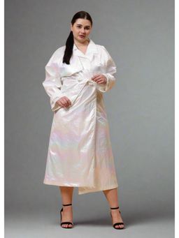 GAIIA - Polyester Full Sleeves Overcoat with Belt