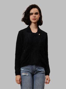 GAIIA - Faux Fur Full Sleeves Bomber Jacket