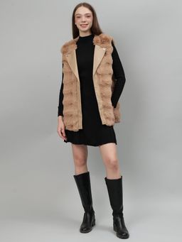GAIIA - Faux Fur Sleeveless Wintercoat Jacket
