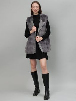 GAIIA - Faux Fur Sleeveless Wintercoat Jacket