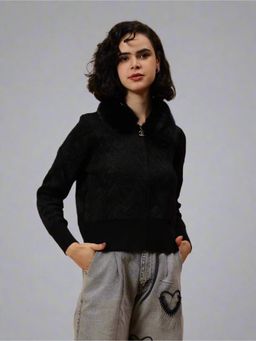 GAIIA - Polyester Full Sleeves Bomber Jacket