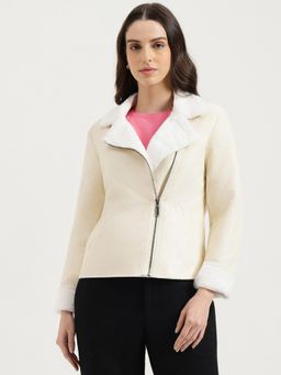 United Colors of Benetton - Suede Full Sleeves Bomber Jacket