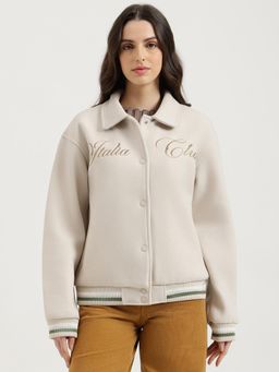 United Colors of Benetton - Polyester Full Sleeves Bomber Jacket