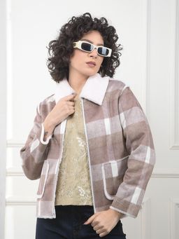 CRIMSOUNE CLUB - Polyester Full Sleeves Bomber Jacket