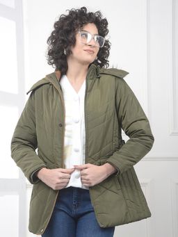 CRIMSOUNE CLUB - Polyester Full Sleeves Puffer Jacket