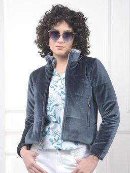 CRIMSOUNE CLUB - Polyester Full Sleeves Bomber Jacket