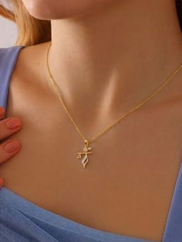Miss Highness - 925 Sterling Silver Krishna Pendant for Women Gold