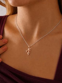 Miss Highness - 925 Sterling Silver Krishna Pendant for Women Rose Gold
